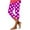 Hot Pink, variant on JIUKE Capri Pants for Women High Waisted Belly Control Polka Printed Casual Summer Yoga Crop Leggings