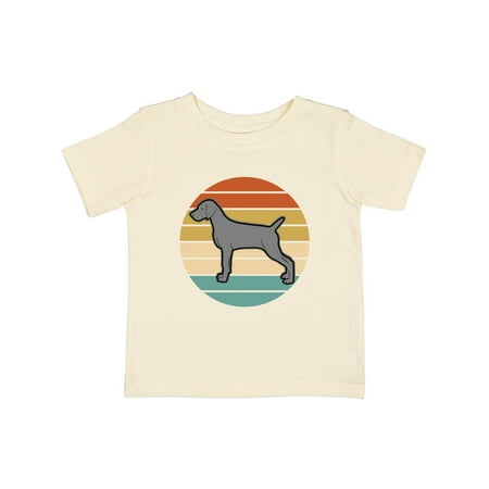 

Inktastic Weimaraner Dog Retro Sunset Gift Baby Boy or Baby Girl T-Shirt