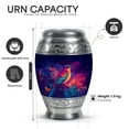 thumbnail image 2 of Yatskia Colorful Sparrow Mini Memorial Urns for Human Ashes Adult Mother and Father, Large Cremation Urn for Ashes Adult, (Monar 10 Inch and 3 Inch), 2 of 8