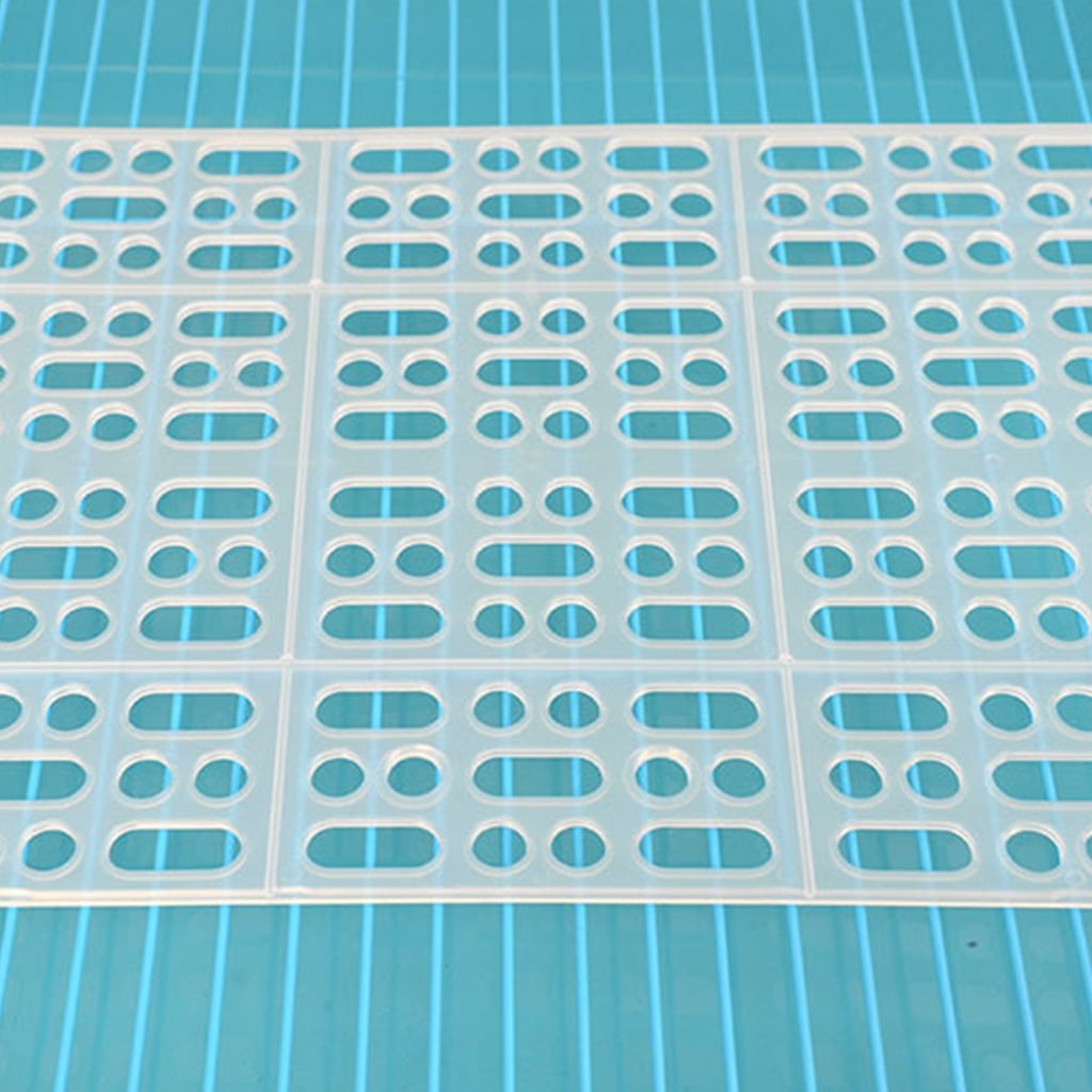 Ventilated Mesh Pet Cage Mat For Small Animals Rabbits Guinea Pigs Easy to Clean AntiSlip Floor Pad Habitats Decors 6PCS