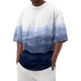 thumbnail image 1 of Men's T-shirt T-shirts Graphic Text Pool3D Printing Street Casual Short Sleeve Printed Clothing Basic M, 1 of 5