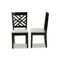thumbnail image 3 of Baxton Studio Caron Modern and Contemporary Grey Fabric Upholstered Espresso Brown Finished Wood 2-Piece Dining Chair, 3 of 7