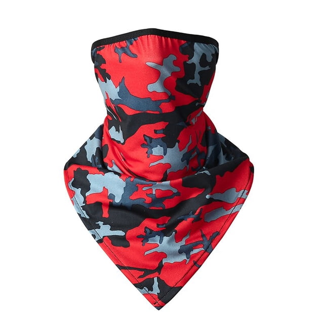 Cubierta facial de malla transpirable, Bandana deportiva de caza y ciclismo, Media máscara de cuello, tubo para correr, senderismo, esquí, bufanda triangular calentadora de verano qiuyongming unisex