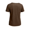 thumbnail image 6 of GZWYHT Cotton Linen Tops for Women Linen Blouses for Women Linen Tops for Women Tunic Tops Boho Linen Tops Linen Tunic Tops for Women Linen Tunics for Women Loose Fit Brown XL, 6 of 6