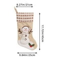 thumbnail image 3 of Christmas Stocking with Lights Blue Snowman Glowing Candy Bag Holiday Decoration Gift Sock Festive Decor with Lighting, 3 of 5