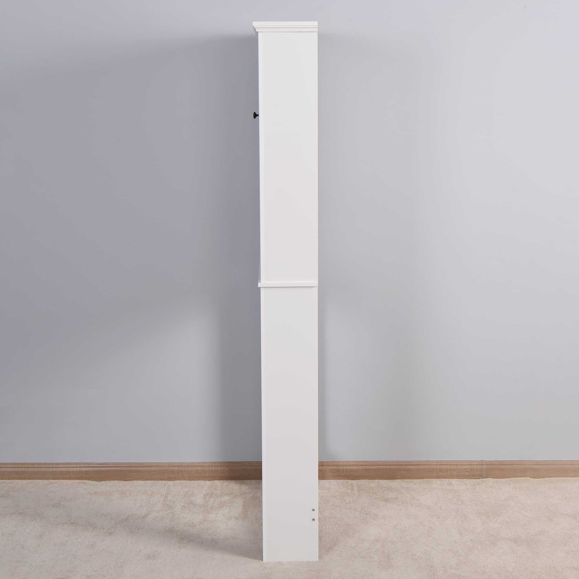 Kadyn Over The Toilet Storage Cabinet Rack for Bathroom, Bathroom Space Saver Storage Cabinet for Laundry Room, Bathroom Corner Stand Storage Organizer Shelf for Restroom, White Kadyn Over The Toilet Storage Cabinet Rack for Bathroom, Bathroom Space Saver Storage Cabinet for Laundry Room, Bathroom Corner Stand Storage Organizer Shelf for Restroom, White
