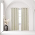 thumbnail image 4 of Deconovo Grommet Blackout Curtains, Noise Reducing, Gold Foil Wave Print, Light Beige, 52W x 84L Inch, Thermal Insulated Curtain Drapes, 2 Panels, 4 of 6