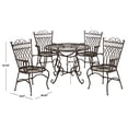 thumbnail image 4 of Safavieh Thessaly Ensemble Extérieur en Métal 5 Pcs Noir, 4 of 4