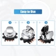 thumbnail image 7 of Unique Bargains 1 Set Round Key Ignition Switch Fit for Harley-Davidson Softail Road King 1993-2013 Silver Tone, 7 of 7