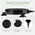 thumbnail image 3 of SLOCME 4 inch Aquarium Air Stone 2 pack – Round Oxygen Diffuser Disc with Suction Cups, Produces Fine Bubbles for Fish Tank, Hydroponics & Aquatic Plants, 3 of 7