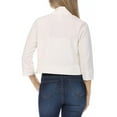 thumbnail image 4 of Women's 2 Pack Casual 3/4 Sleeve Bolero Open Front Cardigan Jacket Work Office Blazer, 4 of 7