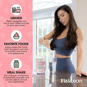 مسحوق ببتيد الكولاجين للعشب Fit & Lean مع البروبيوتيك، بدون نكهة، 12.64 أونصة