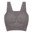 thumbnail image 1 of Chaleco térmico corto y mullido de felpa para mujer, camiseta sin mangas corta, con almohadilla para sujetador, invierno, 1 of 5