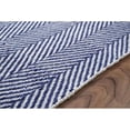 thumbnail image 3 of Nuloom 8' x 10' Hand Loomed Herringbone Cotton Rug in Navy, 3 of 3