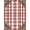 Red White, Pattern 1, variant on ODIKA 8'x10' Washable Area Rug Non-Shedding, Easy Care, Tartan Grid Motif Border Welcome Lettering Farmhouse Gingham Plaid Flowing for King Size Bedroom Under Bed, Master Suite