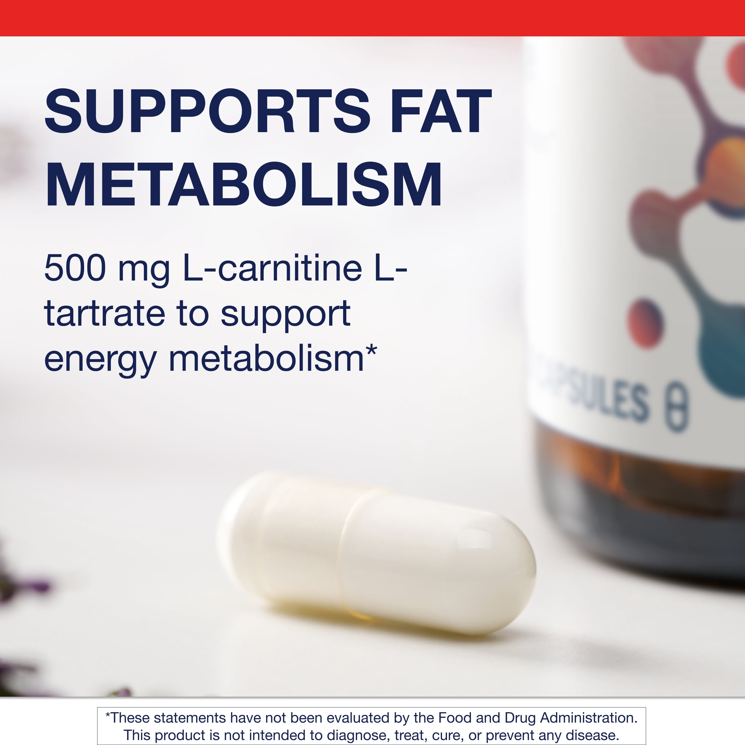 Metagenics L-Carnitine - Amino Acid Supplement to Support Fat Metabolism* - 30 Servings