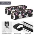 thumbnail image 4 of Disketp Cute Poodle Dog Estuche de Lápices de Cuero con Cierre, Estuche Compacto para Papelería, Bolígrafos y Accesorios Pequeños, 4 of 7