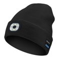 thumbnail image 2 of Gorro con Bluetooth y luz, gorro con linterna frontal, auriculares y micrófono con altavoz incorporado, regalos para hombres, mujeres y adolescentes, 2 of 5