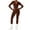 Coffee, variant on Women's Textured Yoga Bodysuit, Long Sleeve Zipper Front Yoga Suit with Waist Cinching Design, Sculpting Tight Bodysuit for Yoga, Workout, Gym and Casual Athleisure Wear Blackish Green