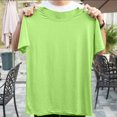 thumbnail image 7 of ADSSDQ Womens Short Sleeve Tops Summer T Shirts Round Neck Causal Fashion Basic Tee Loose Fit Blouses Green L, 7 of 7