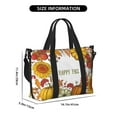 thumbnail image 2 of Travel Duffle Bag Happy Fall Pumpkin Autumn Sunflower Travel Tote Bags Carry on Luggage Waterproof Weekender Bags with Top Handle Adjustable Shoulde Strap for Travel Gym, 2 of 5