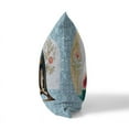 thumbnail image 4 of Penguin Petals Indoor/Outdoor Pillow in Blue 20 x 20 with removable cover, 4 of 7