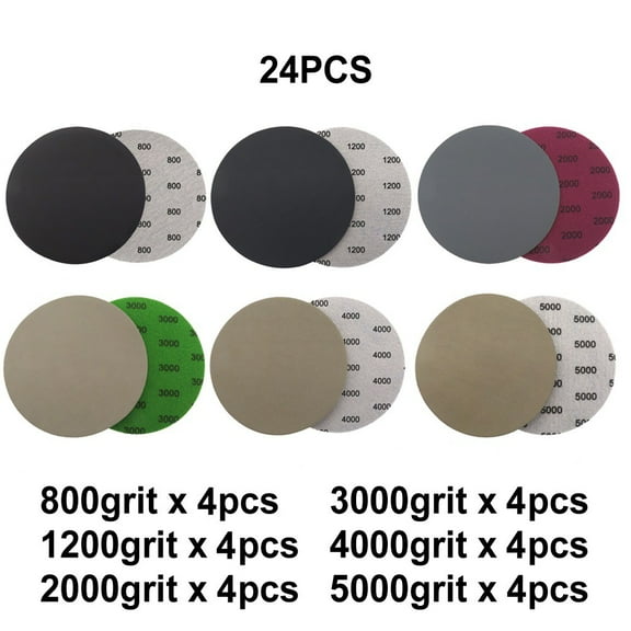 Complete Sanding Discs Kit with Grits 800 5000 for Professional Results