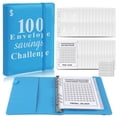 thumbnail image 1 of 100 Envelope Challenge loose-leaf book 100 days money saving book challenge cash envelope saving book, 1 of 6