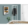 thumbnail image 4 of Miekor Furniture Coat Rack, Hall Tree, Free Standing, Hanging Bar, Entryway, 72"h, Bedroom, White Metal, Contemporary, Modern 99243, 4 of 5