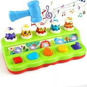 HEJULIK Pop up Toy Montessori Toys for 1 2 3 Year Old Boys Girls Baby Toys with Hammer, Early Development & Activity Toys Educational Toys Fine Motor Skills Toys for Babies 6-12 Months