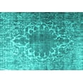 thumbnail image 1 of Ahgly Company Machine Washable Indoor Rectangle Persian Turquoise Blue Traditional Area Rugs, 5' x 8', 1 of 4