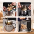 thumbnail image 4 of Stainless Steel Fry Kitchen Pot 2L Kitchen Fryer Pan Large Capacity Multifunctional Oil Filter Tank Deep Frying Pot, 4 of 5