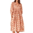 thumbnail image 1 of Coduop Summer Dresses for Women Boho Maxi Dress Ruffle Floral Flowy Beach Sundress, 1 of 9