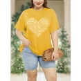 thumbnail image 5 of XCHQRTI Kindness Womens Shirt Plus Size Graphic Tees Short Sleeve Summer Casual T Shirt, 5 of 7