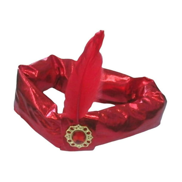 Sombreros de turbante de sultán indio, sombrero de príncipe, decoraciones, tocado, sombrero de rey, bufanda para la cabeza, para Halloween, carnaval,