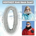 thumbnail image 3 of KOITHOT 8 Pcs Winter Beanie Hat Neck Warmer Ear Muffs Gloves Set with Gift Box for Women Black and Light Gray, 3 of 7