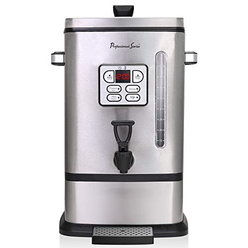 Continental Electric PS-SQ018 Electric Urne à Café 50 Tasses en Acier Inoxydable