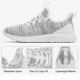 thumbnail image 5 of Walking Shoes for Women Energycloud Womens Shoes - Slip on Running shoes Sneakers for Women Travel Lightweight Comfortable Gym Shoes,WHITEGRAY Size 9, 5 of 6