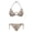Camo Bow Print, variant on Fish Silhouette Camouflage Pattern Bikini Set, Elastic String Bathing Suit, Spandex Spaghetti Strap Swimwear Plus Size Design