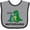 Heather and Black, variant on Inktastic Little Brothersaurus Boys Baby Bib