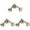 Bronze 3PCS, variant on Key Lock Puzzle Vintage Classic Metal Brain Teaser IQ Test Toys For Adults Kids