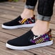 thumbnail image 3 of Zapatos casuales para hombre, cómodos, transpirables, sin cordones, estilo coreano, zapatos de lona de caña baja pintados a mano para estudiantes, 3 of 6