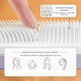 thumbnail image 3 of Self Cleaning Hair Brushes, Easy Clean Hair Brush with Retractable Bristles, Anti Static Massage Comb Brush for Effortless Hair Removal and Cleaning, 3 of 10