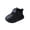 Black, variant on Kids Sneakers, Shoes for Kids, Kids Boots, Kids Shoes, Girls Boots Toddlers Kids Fashion Leather Lace-Up Booties 2026 Fall Winter Comfortable Soft Ankle Snow Boots, Black US-1.5C/EU-17