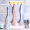 thumbnail image 3 of Joernso Practical High Friction Bath Brush Long Handle Ergonomic Plastic Back Brush for Washroom, 3 of 8