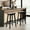 Black, variant on Bar Stools Set of 2, 30 Inch Counter Height Bar Stools with Footrest, Solid Wooden Frame Bar Stools for Kitchen Counter, Black