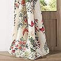 Global Trends Botanical Curtain Panel 4 Piece Set, 84" long x 42" wide (x2)