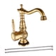 thumbnail image 3 of Grifo de latón antiguo Macarena vintage para agua caliente y fría de baño cocina corto, 3 of 8