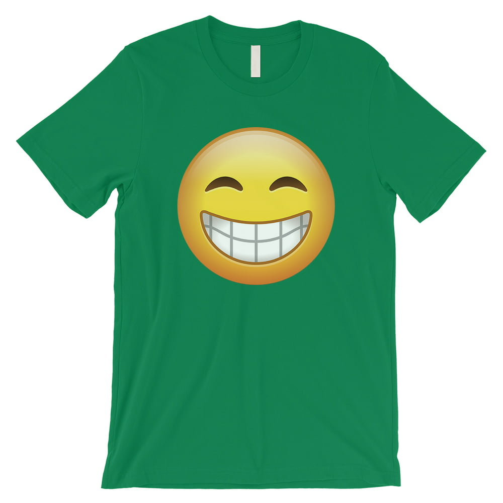 365 Printing - Emoji-Smiling Mens Green Enthusiasm Greatness Perfect T ...