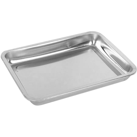 

Eastjing Stainless Steel Rectangular Toaster Oven Pan Tray Grill Fish Baking Tray Cookie Sheet Plate Pan Baking Sheet 8#